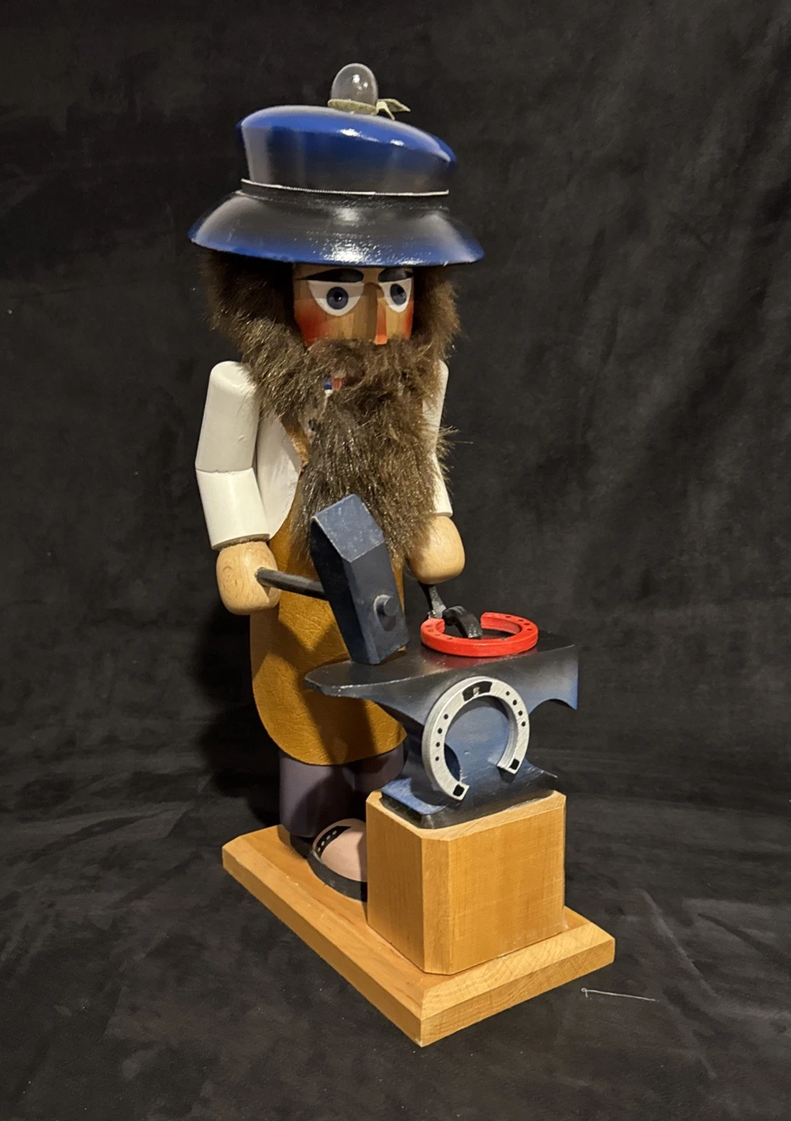 Vintage Steinbach Metalsmith Blacksmith Nutcracker West Germany 15" Look 👀