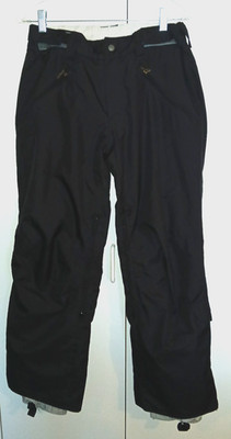 E408 TURBINE LADIES BLACK SNOWBOARD PANTS-S-GENTLY WORN-NICE