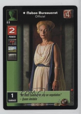 2000 Star Wars: Young Jedi CCG - Battle of Naboo Expansion Set Bureaucrat #21