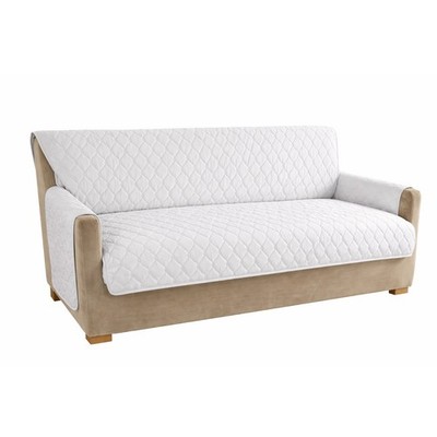 Home Reflections Micromink Pin-Sonic Sofa Cover   Sand