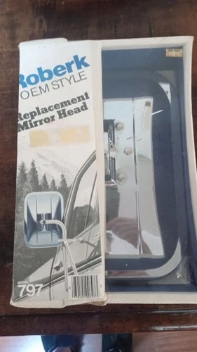 Roberk Chrome Replacement Mirror Head Model 797 Fits Goose-neck Arms