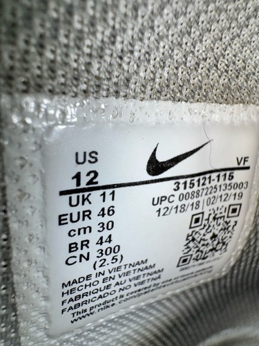 Nike AF1 Mid High Tops bianche taglia 12 - Foto 7 di 9
