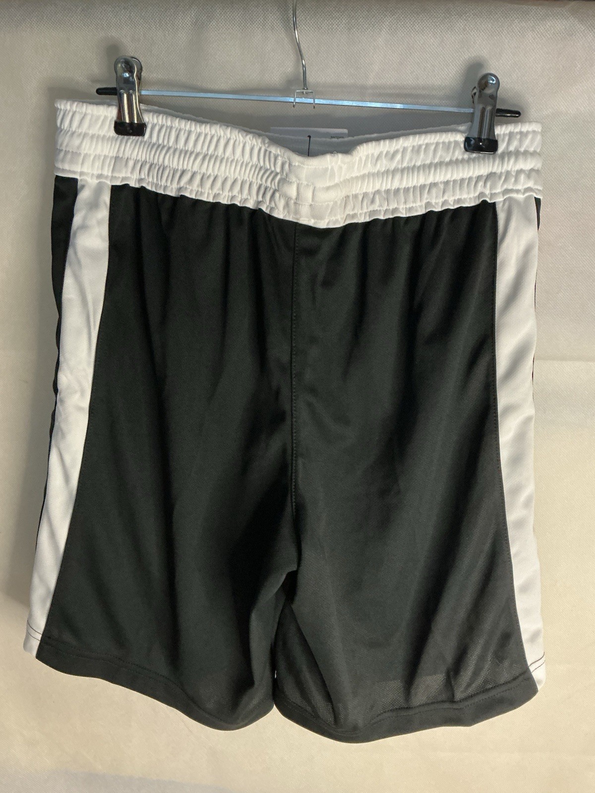 Bnwt Mens Unisex Basketball Shorts Small Black White image 2