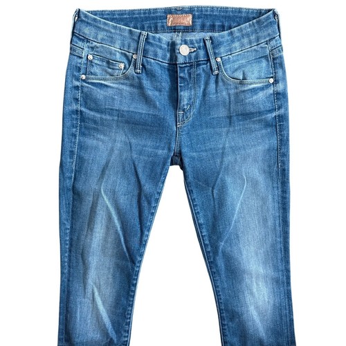 MOTHER The Looker Zip Fray Low-Rise Skinny Jeans in Home Sweet Home Size 25 - Picture 6 of 11