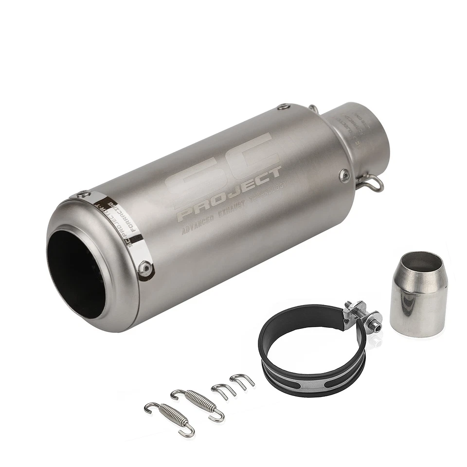 51mm Slip On Muffler Exhaust System Kits For Yamaha YZF R7 2021-2025 MT-07 FZ07 Foto 3 de 4