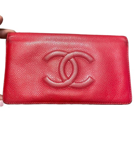 Chanel Yen Caviar Leather Wallet