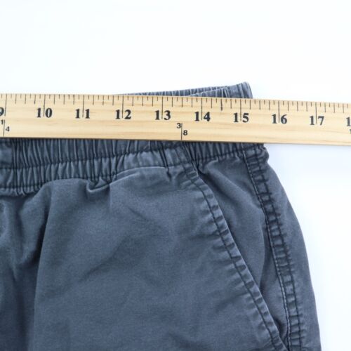 Old Navy 7" Chino Shorts Mens Medium Gray Cotton Elastic Waist Drawstring Casual - Picture 4 of 7