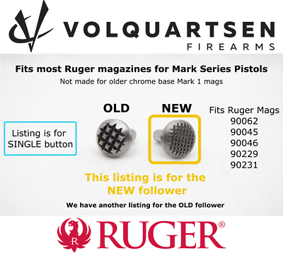 Volquartsen SureFeed Magazine Follower & Spring 5-Pack - For Ruger Mark II/III/IV .22 Pistols