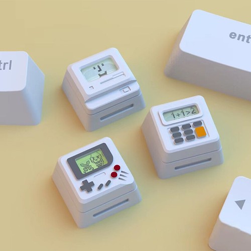 K-04 Keyboard Keycaps 3In1 For Mechanical Classic Retro Cute Transparent Key _wa - Photo 13/18