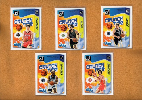 2024-25 Donruss Crunch Time Luka Doncic Jayson Tatum Anthony Edwards Lot 5