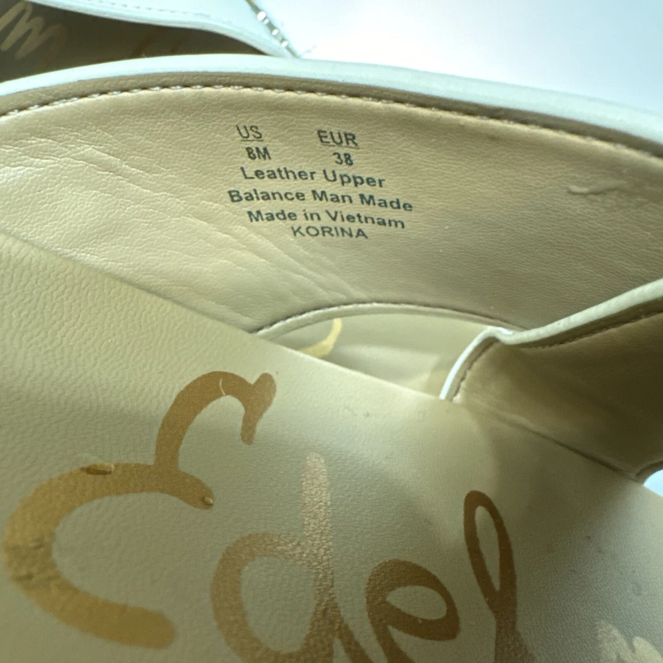 Sam Edelman "Korina" Marfil Plataforma Sandalias Mujer Talla 10 Alpargata, Cuero Foto 3 de 4