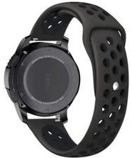 Black Sports Silicone Replacement Watch Band Strap Quick Release Pins #4071