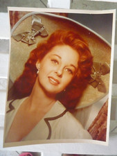 Celebrity owned Gorgeous * Movistar SUSAN HAYWARD Color Photo*Red head smiling