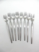 8 MCM Stanley Roberts Ravenna Salad Forks SRI Stainless Japan