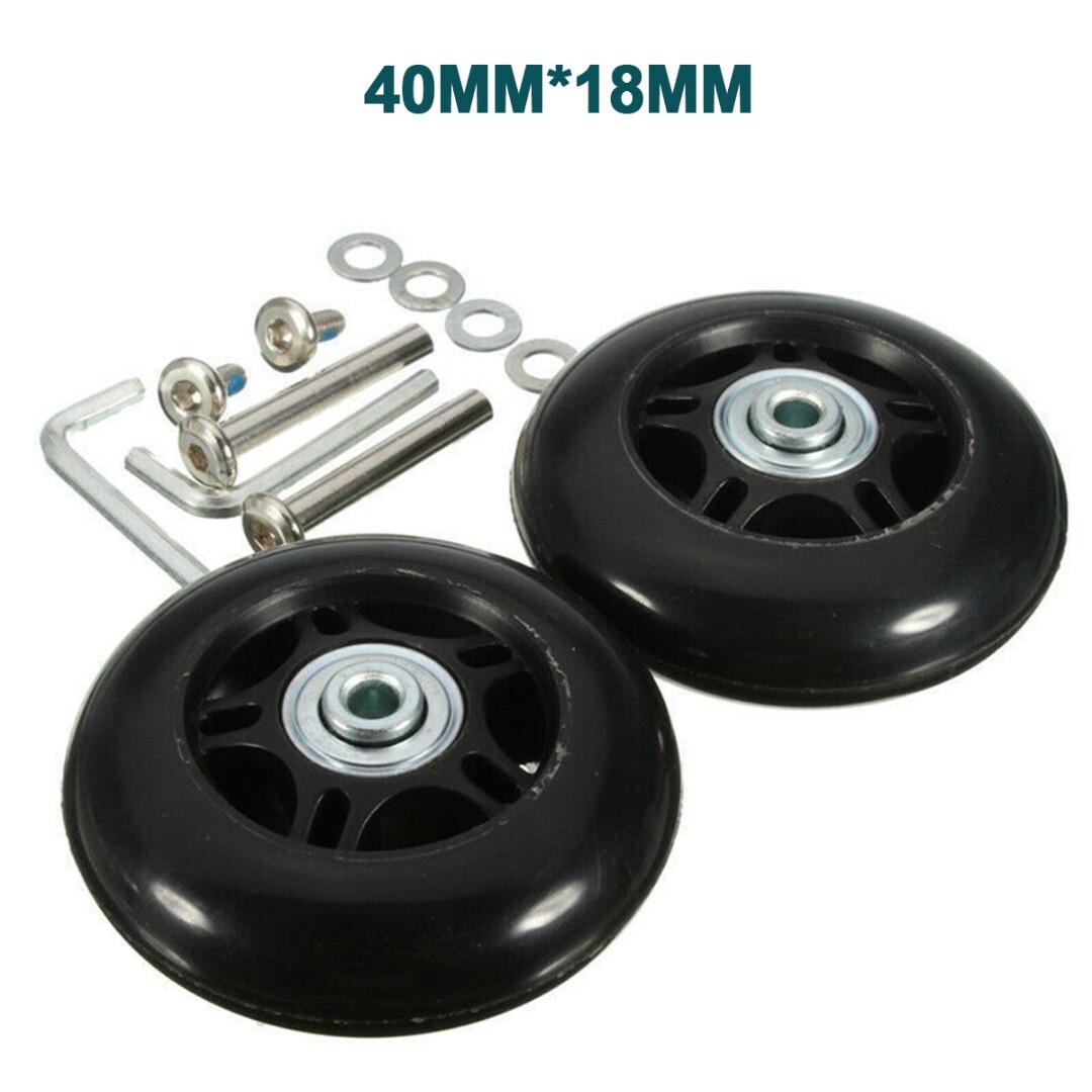Luggage Suitcase Replacement Wheels Rubber Swivel Caster Wheels Bearings A eBay