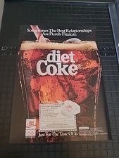 Diet Coke Soda 8x11 Print Ad 1988 Great To Frame