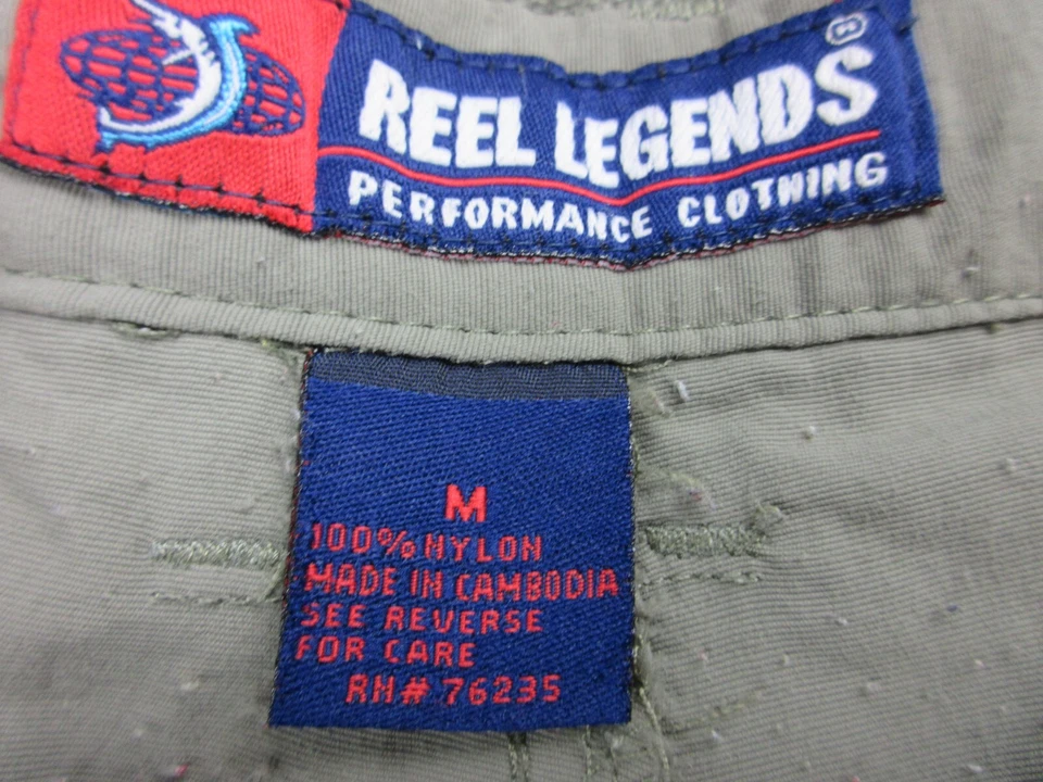 Pantalones Cortos Reel Legends Mujer Adulto Medianos Marrón Caqui Exterior Carga Bolsillo 34x16 Foto 4 de 4