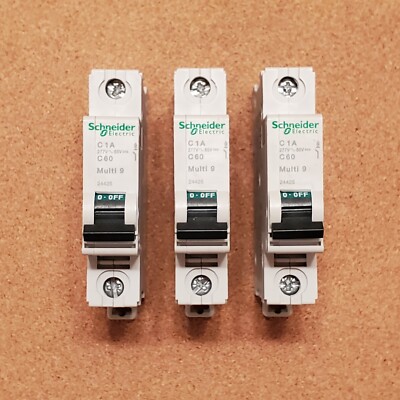 Qty 1 - Schneider Electric Multi9 1 Amp 1-pole Circuit Breaker Cat # 24425 - NEW