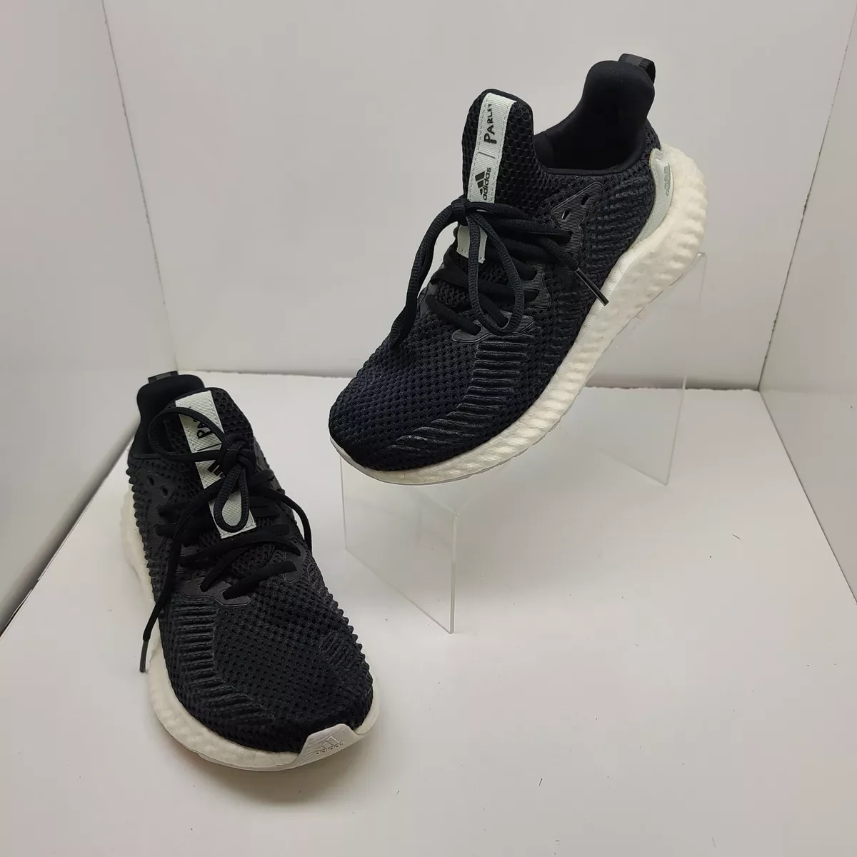 Adidas Women s Alphaboost Parley Running Shoes Black EF1163 Mesh Size 6.5
