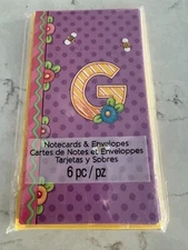 Mary Engelbreit ME Monogram G Colorful Notecards and Envelopes - Set of 6