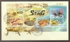 2014 Australia Things that Sting M/S FDC - Snake WaspStonefish Stingray Ant