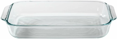 Oblongo Pyrex Basics 3 cuartos con cubierta roja KC12026, 2 PIEZAS-3QT - Imagen 4 de 4