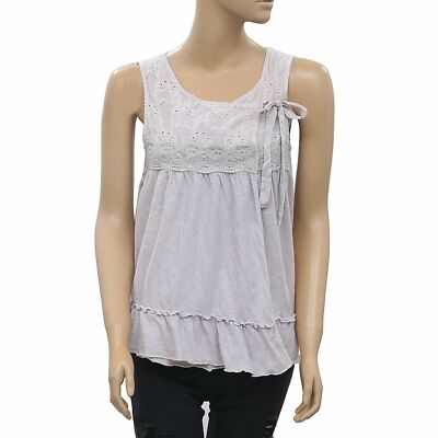 Odd Molly Anthropologie Eyelet Embroidered Wrap Blouse Top Lace XS New 205847