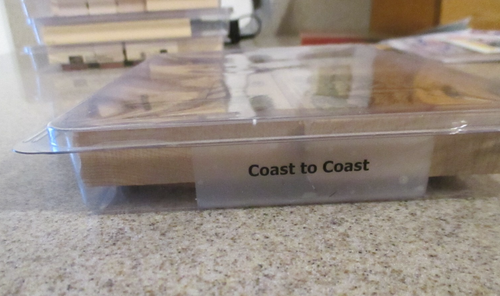 Mounted Stampin UP! “COAST TO COAST" set of 4 Wood Rubber Stamps RETIRED - Picture 4 of 4