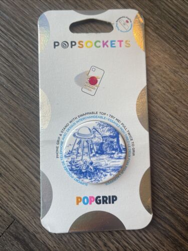 PopSockets PopGrip - Top intercambiable UFO IN THE TOWN - Beam Me Up - Imagen 1 de 3