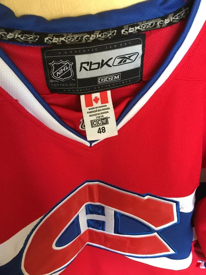 CAMISETA VINTAGE MONTREAL CANADIENS NHL HOCKEY SOBRE HIELO REEBOK CCM #18 PRECIO Foto 4 de 4