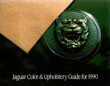 1990 Jaguar COLOR CHART / INTERIOR Guide Brochure:XJ6,XJS,VANDEN PLAS,SOVEREIGN,