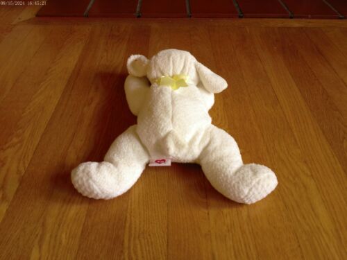 Cuscino Ty Beanie Babies collezione Pals 13" peluche Baba agnello bianco 1996 - Foto 9 di 21
