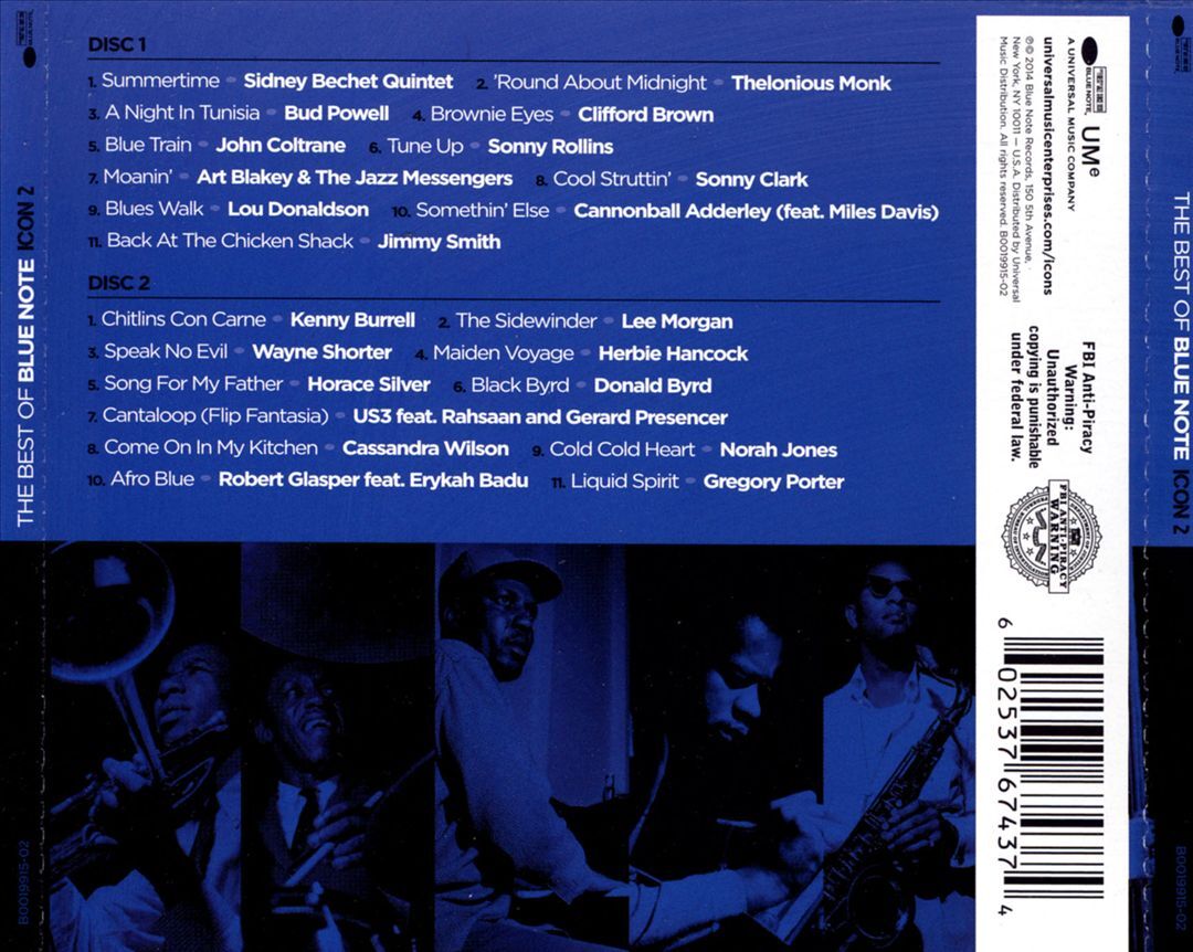 VARIOUS ARTISTS ICON 2: THE BEST OF BLUE NOTE NEW CD 602537674374 