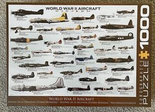 Eurographics World War II Aircraft Jigsaw Puzzle 1000 Piece WWII Sealed Box