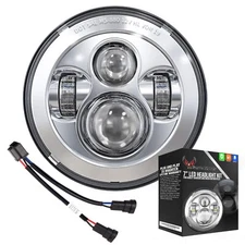 Eagle Lights 7" Chrome LED Projection Headlight 2014 & Up Street Glide Road King