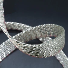 1m SP-108FS 25*3MM Flat Bulk Cable Copper Silver Plated 8Core For Speaker Wire