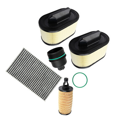 For Maserati Ghibli Quattroporte Levante 3.0 V6 Air + Oil + Cabin Filters Set