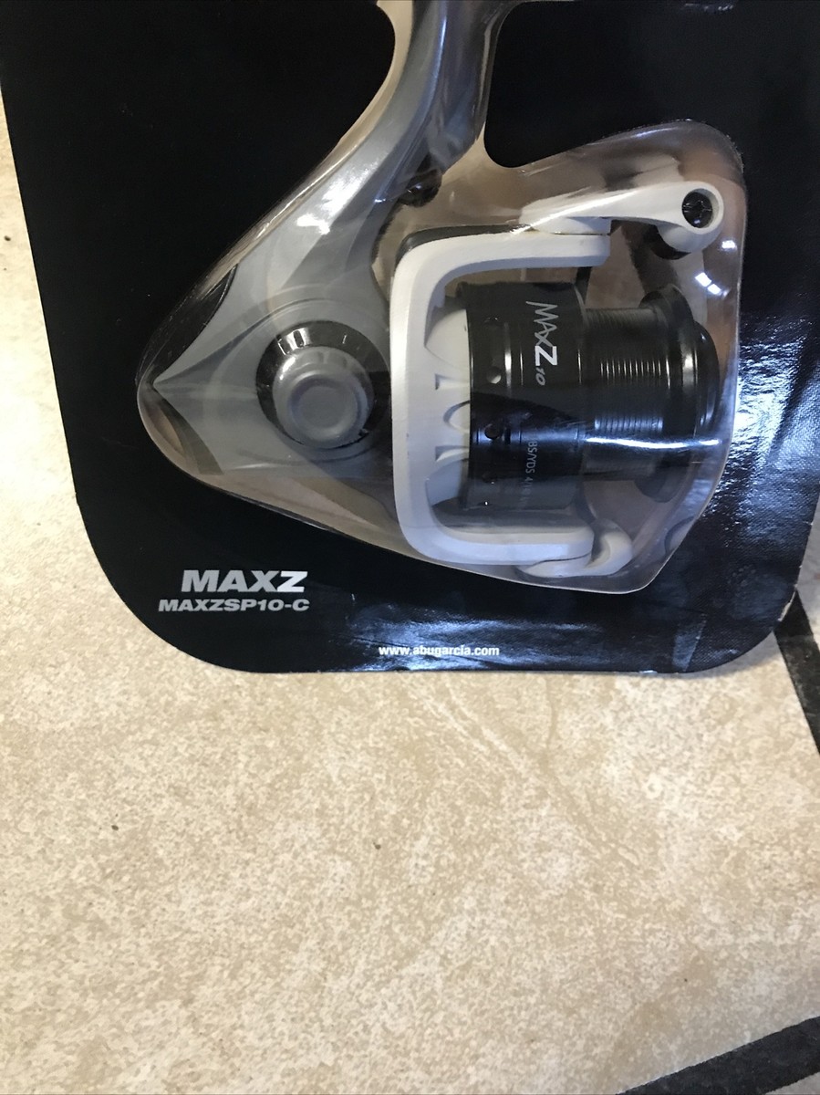 Moulinet Abu Garcia Max Z Taille 10 – Toupie Spinning 5.2:1, 8 Roulements, Capacité Tresse 6 Lbs/150 Yards, MAXZSP10-C