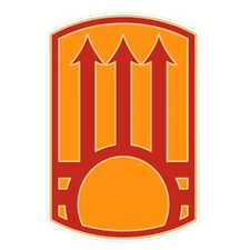 111th Sustainment Brigade Combat Service Identification Badge Bumper Sticker 5"