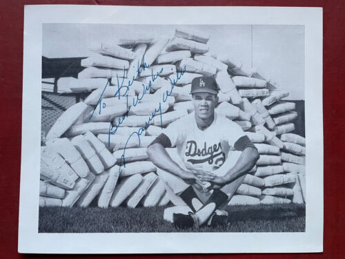 MAURY WILLS *autographed 6 1/2” x 8” Glossy *100% Authentic* DODGERS - Picture 1 of 5