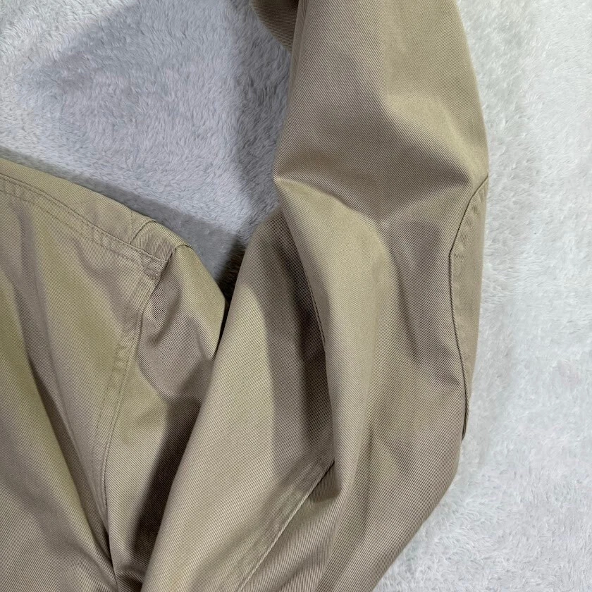 Duluth Trading Co Mens Large Chore Jacket Work Blazer Khaki Beige Rugged Elbow - Image 4 of 4