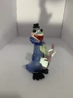 Vintage Murano Art Blown Glass Clown Figurine Musician Sculpture