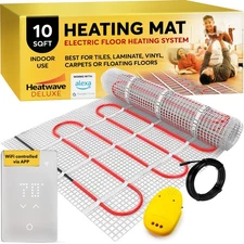 Deluxe Heated Floor System - 120V/WIFI Underfloor Electric Floor Heating System
