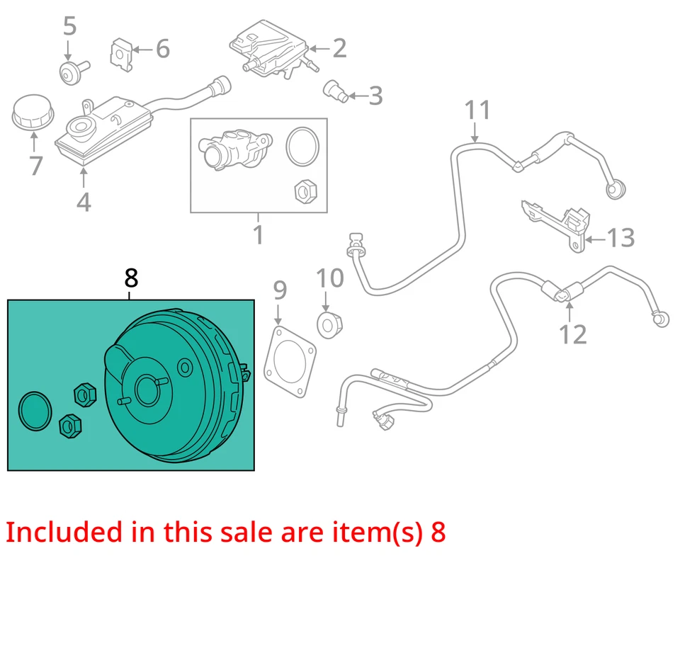 2018 Ford Transit Connect Power Brake Booster OEM 116K Miles - LKQ394139642 - Image 4 of 4