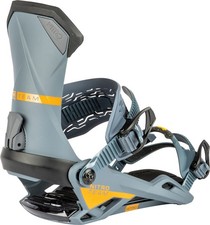 Nitro Team Snowboard Bindings Large US Men's 11-14 Gunmetal New 2024