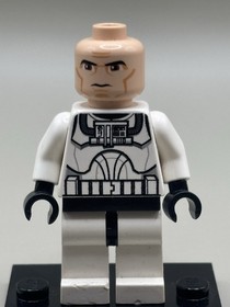 LEGO Star Wars Clone Pilot Phase 1 Minifigure Sw0191 8019 10195 7674 CRACKED A2