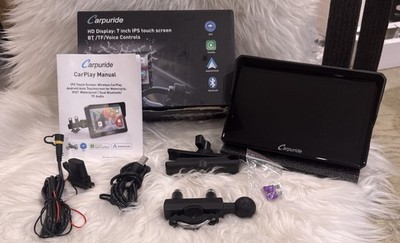 Carpuride W702 7  Motorcycle CarPlay & Android Auto GPS Navigation Screen-OPEN B