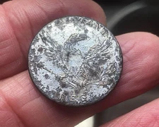 1812 US Infantry Officer Regiment Flat Button Dug