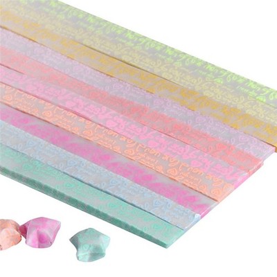 600 Pcs Origami Sterne Papierstreifen Leuchtsternpapier -Papiere
