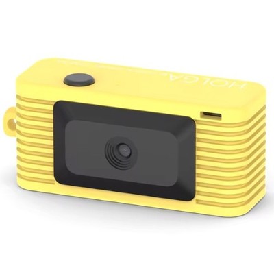 【希少】HOLGA 135TIM イエロー ＋ 専用フラッシュ12S セット Holga DC-01 Keychain Digital Camera Compact and Portable Design